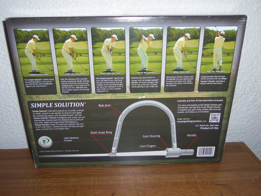 Simple Solutions Golf Training Aid Rub Bar