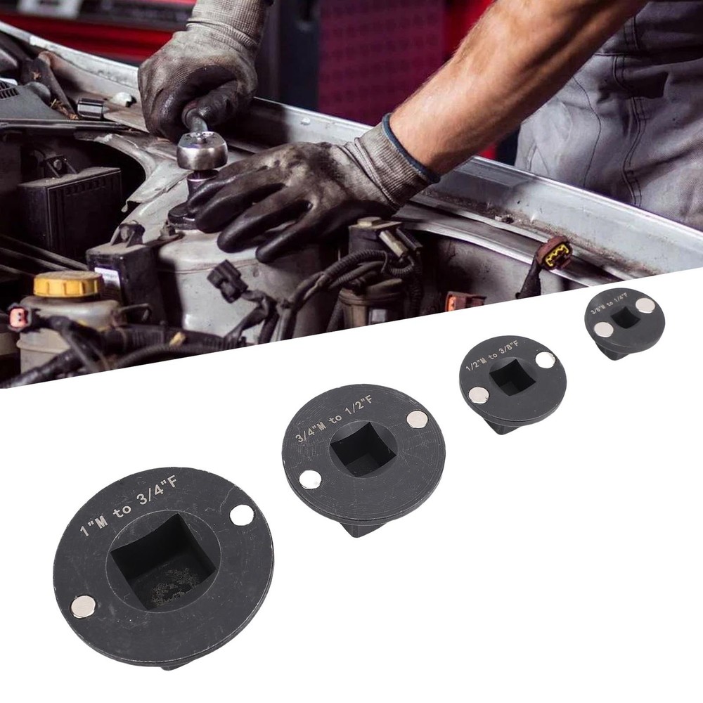 4PCS Insert Low Profile Impact Socket Adapter Set Drive Reducing 1in M-3/4in F