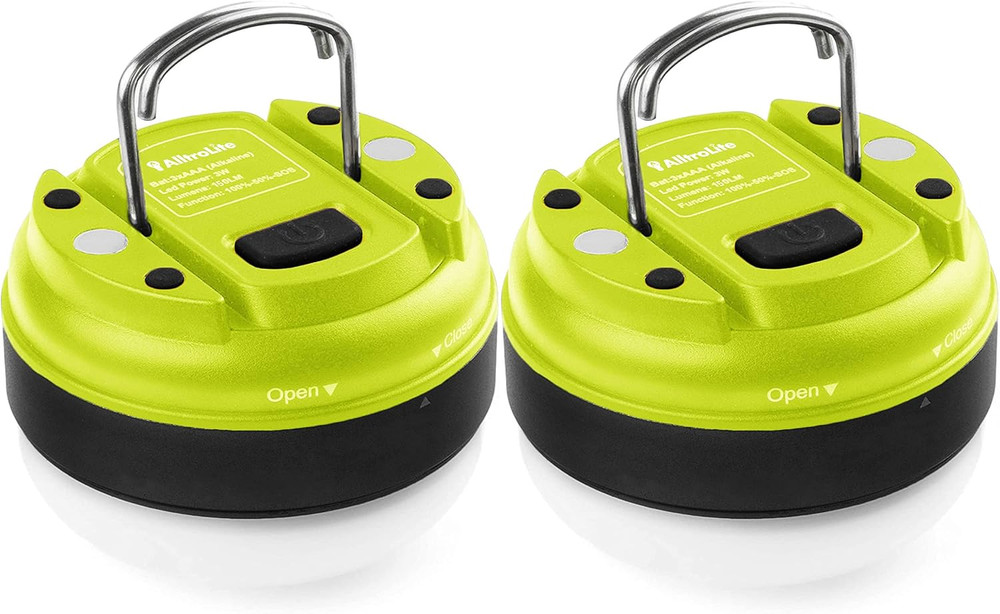 2 Pack LED Camping Lantern - Battery Powered LED Lantern, Waterproof