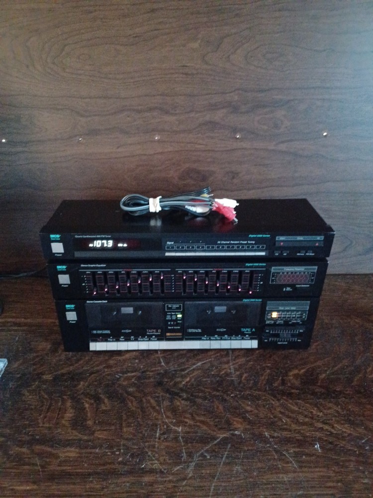 MCS 5000 Series Stereo Cassette Deck, Equalizer, and Synthesizer All Tested Work
