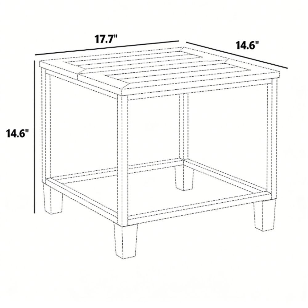 Outdoor side table terrace table garden table coffee table brown table only