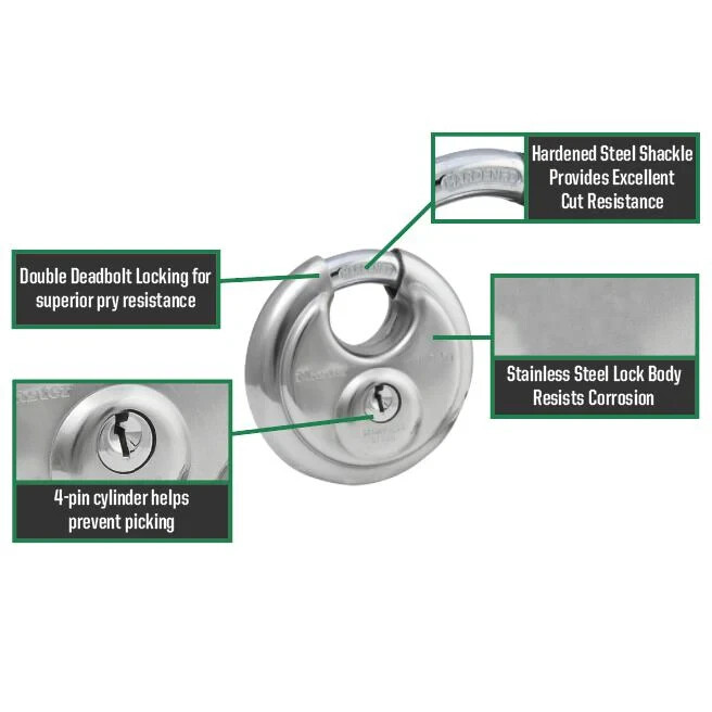 Master Lock 40KADPF Stainless Steel Padlock