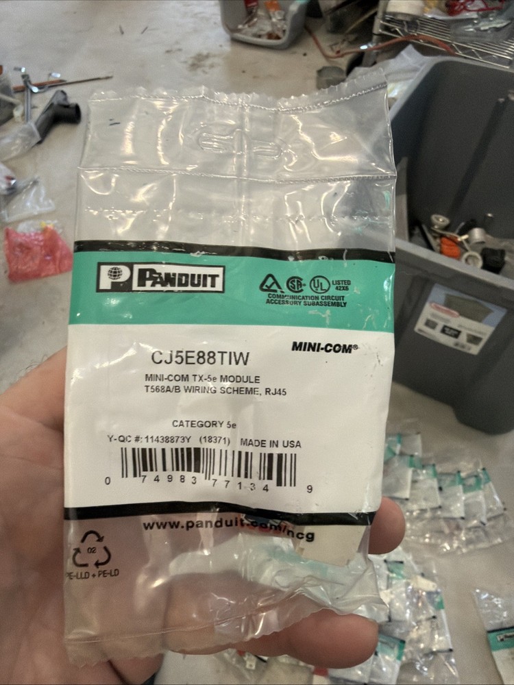 Pantduit Cat #5 Mini Com Jack Quantity 29 Jacks