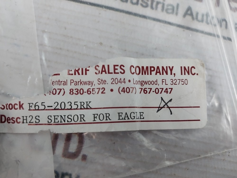 Rki Instruments 65-2035rk Hydrogen Sulfide (H2S) Replacement Sensor