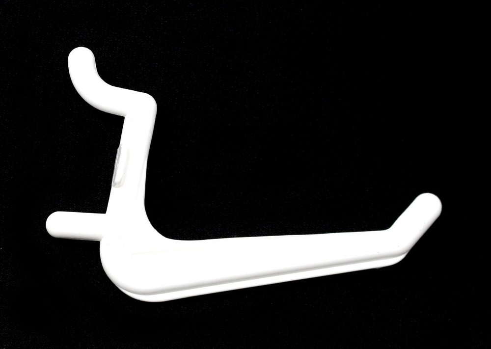 Plastic JUMBO White L HOOK Peg Board Kit Tool Storage Craft Hooks Pick A Pack