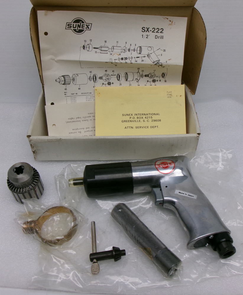 SUNEX 1/2" PLANETARY GEAR DRILL MODEL: SX-222 #390E