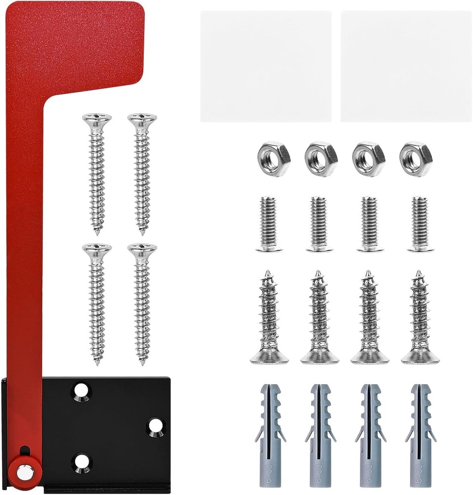 Mailbox Flag Replacement Kit - Galvanized Steel Holder for Red