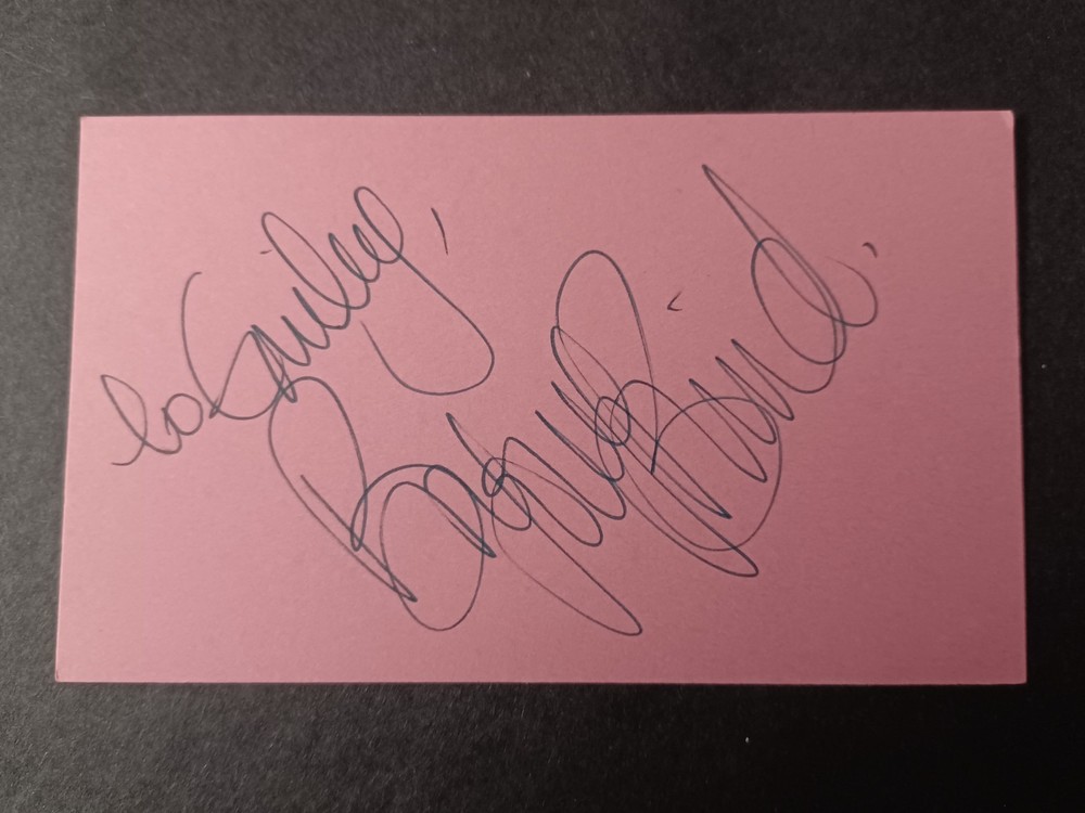 Bryony Brind (d. 2015) Signed Index Card - Ballet - B