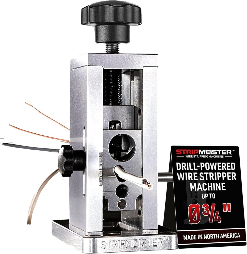 Efficient Drill Wire Stripping Machine for Home & Recycling - Strips 3/4" Wires