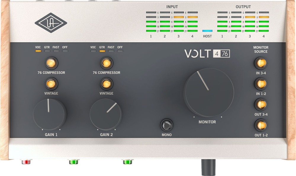 Universal Audio Volt 476 Portable 4x4 USB Type-C Audio/MIDI Interface