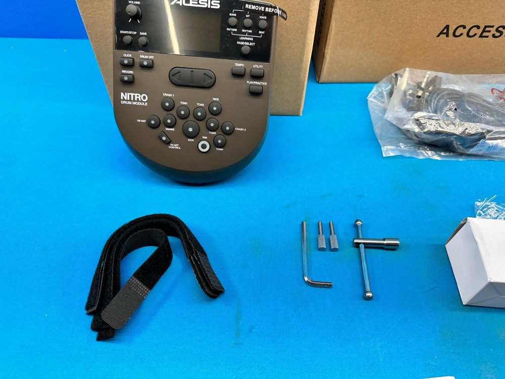 Alesis DM7X Drum Module Brain Controller w/Harness/Power/Clamp