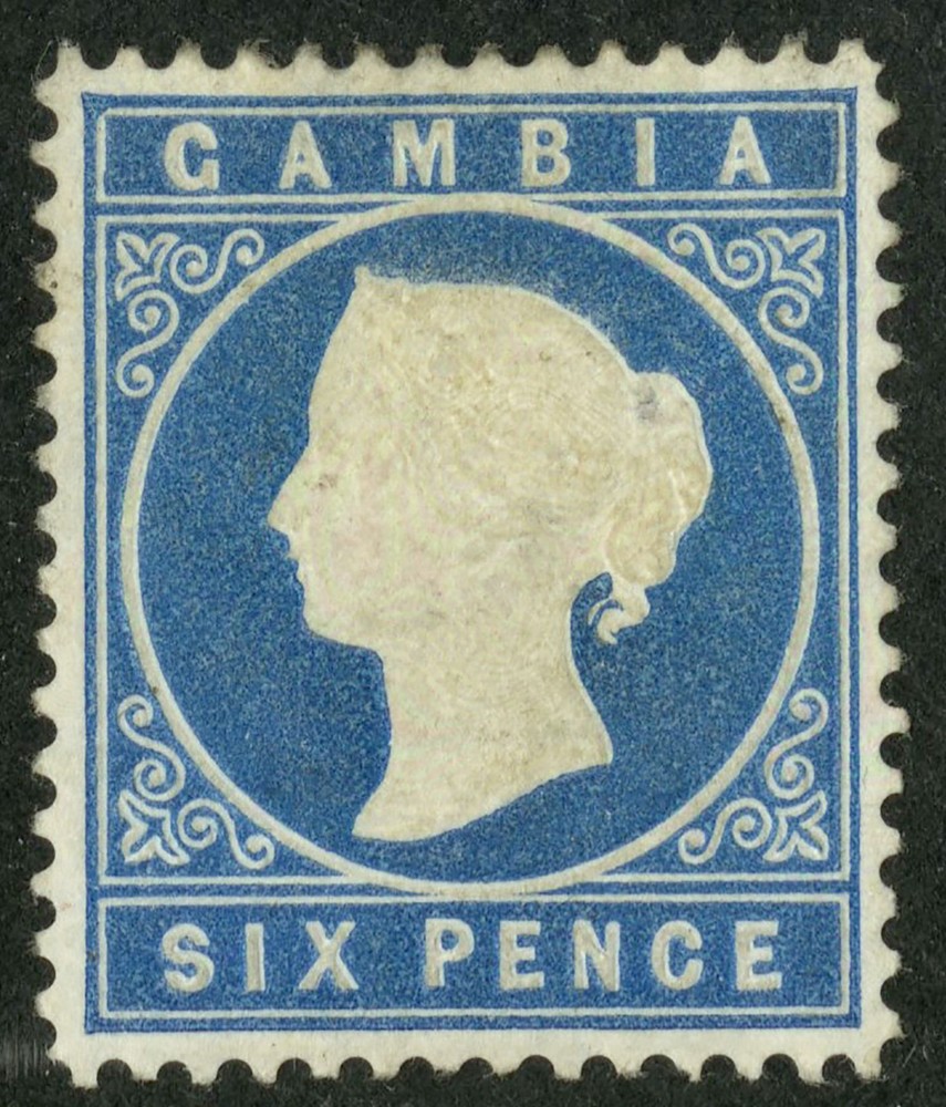 Gambia   1880  Scott # 10  Mint Lightly Hinged