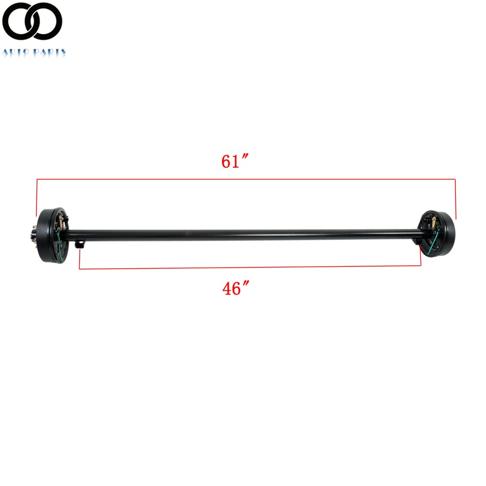 3.5k TK Trailer Axle 5 lug 3500lb Electric Brake Boat Cargo Dump RV Utility Axle