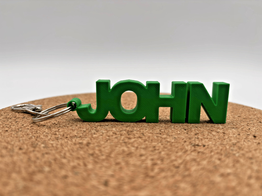 3D Name Keychain, Custom Name Keychains, 3D Printed Personalized Gym Bag Tag