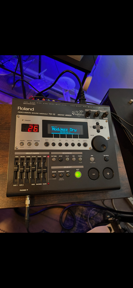Roland TD-12 Drum Module With LED Screen Upgrade