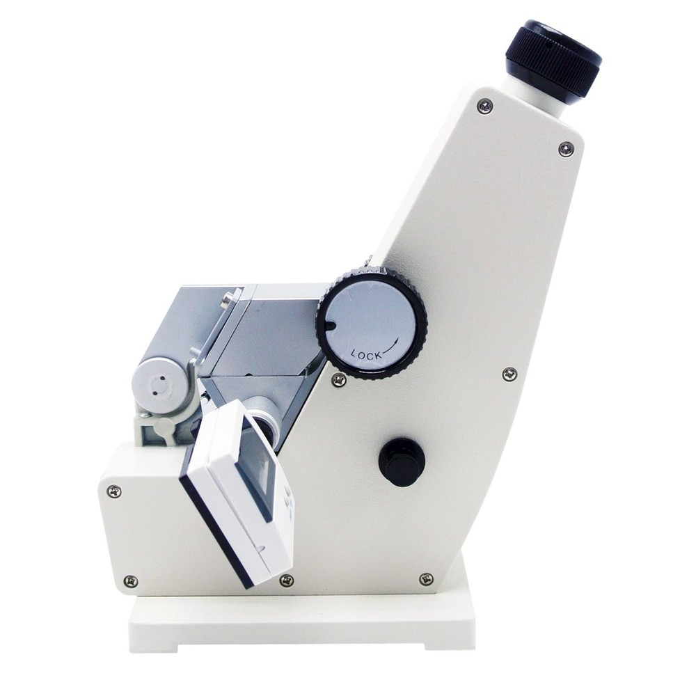 Abbe Refractometer with Digital Thermometer Observation Mode Monocular