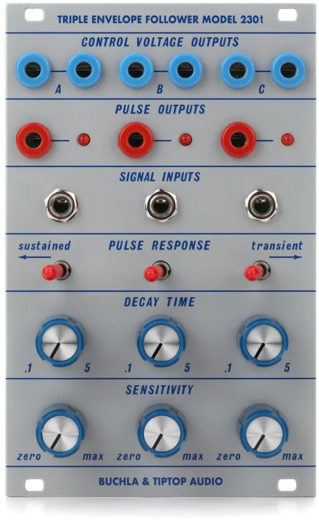 Tiptop Audio Buchla 230t Triple Envelope Follower Eurorack Module