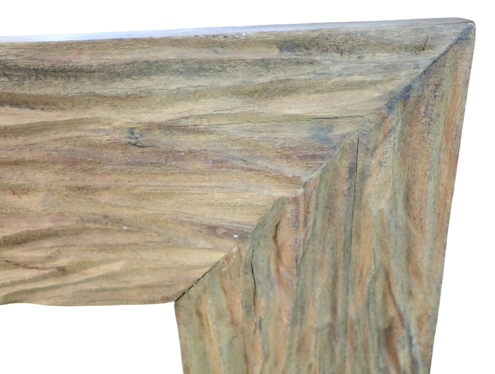 Handmade Square Teak Wood Mirror – Artisan Crafted Frame