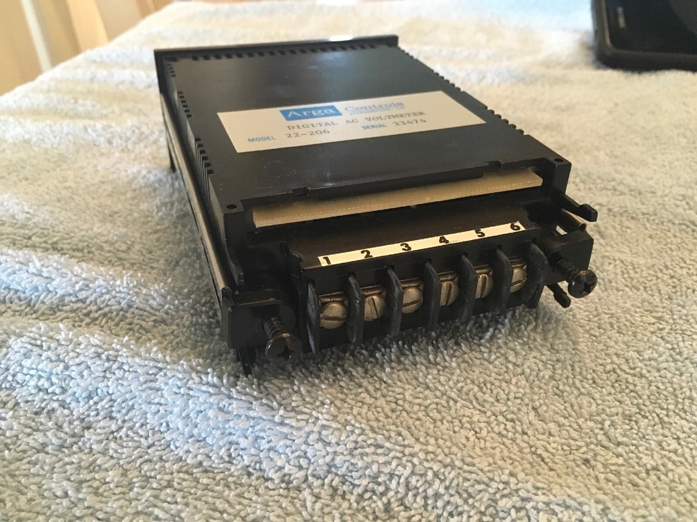 Arga Controls 22-206 Digital AC Voltmeter Panel Mount BinAR6