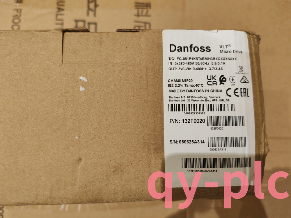 1pc New Danfoss 132F0020 Frequency Converter Fast via FedEx or DHL