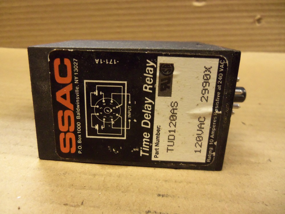 SSAC TUD120AS 120Vac Time Delay Relay