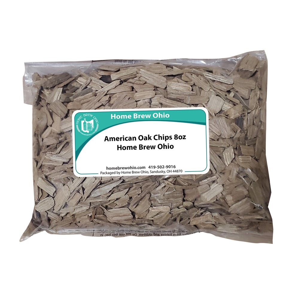 American Toasted Oak Chips for Spirits/Wine/Brewing, 1/2 lb