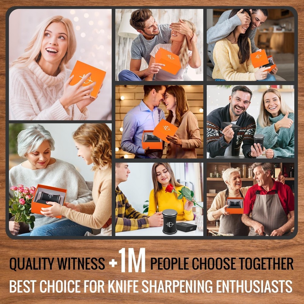 Roller Sharpener Kit with diamond and ceramic sharpening blades, magnetic angle