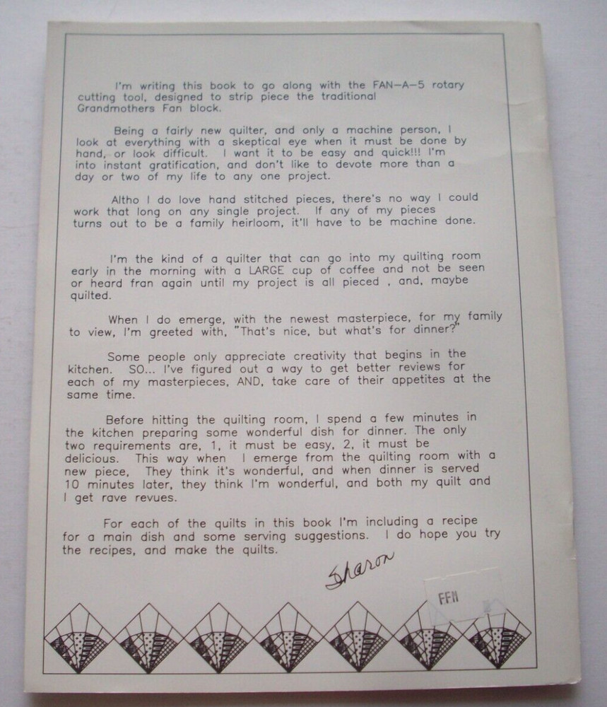 Fast Fans and more quilt pattern booklet