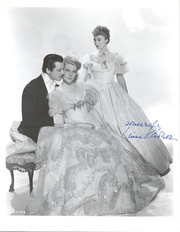 LUISE RAINER - AUTOGRAPHED SIGNED PHOTOGRAPH