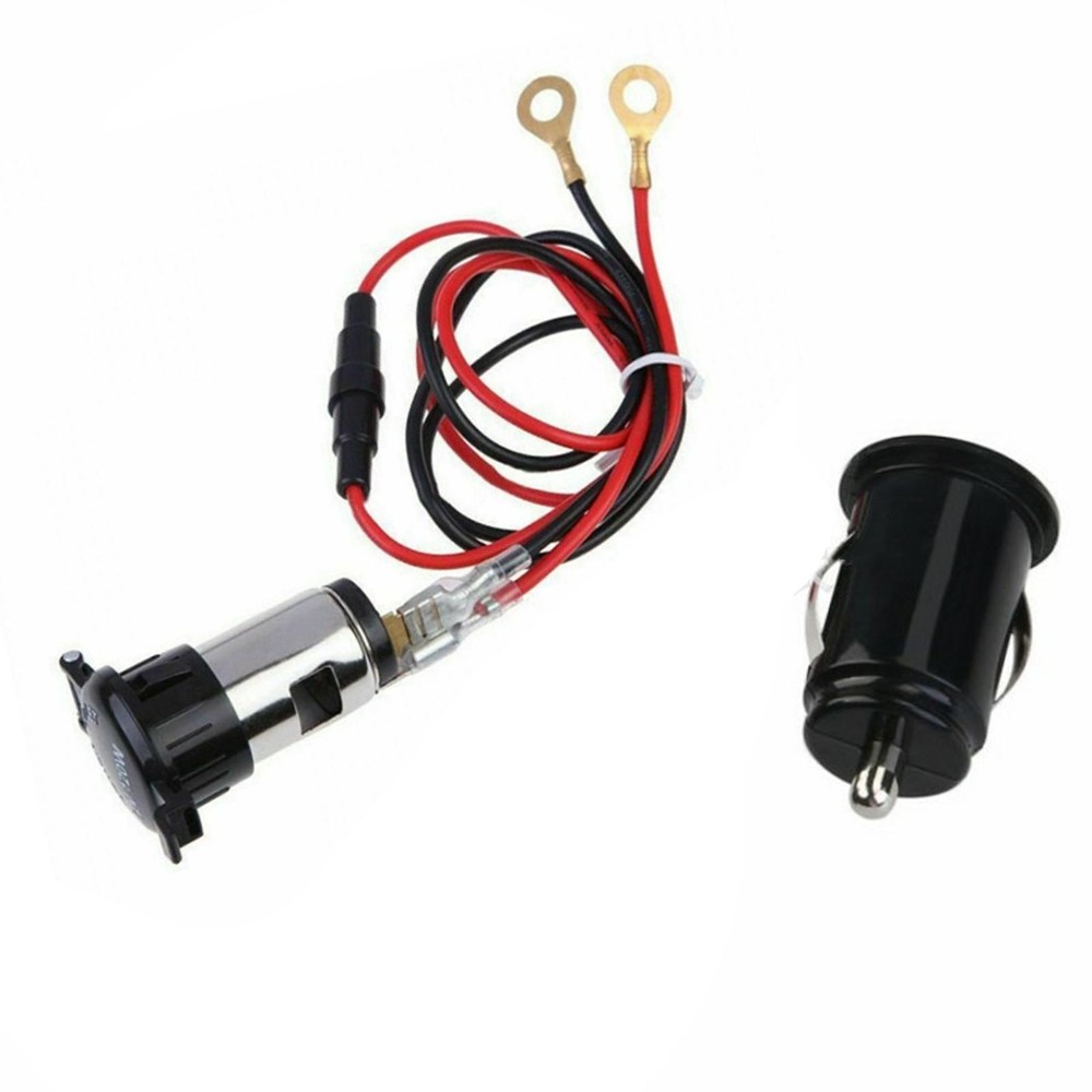 Car Cigarette Lighter Waterproof Socket Dual USB Charger Power Adapter Outlet