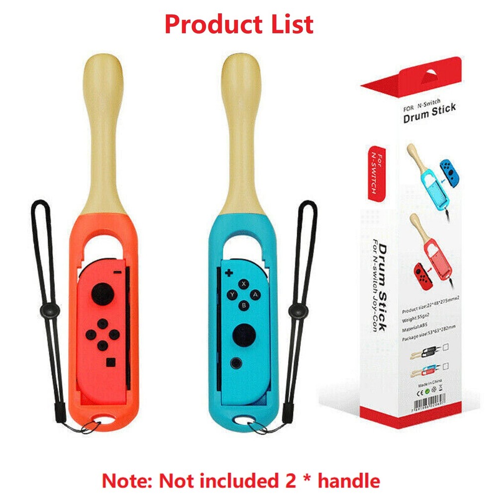 ABS Plastic Drumsticks Adapter For Nintend Switch Controller Grip