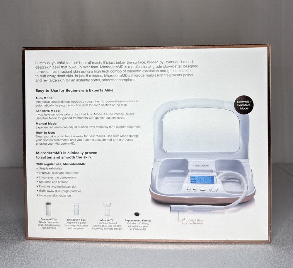 Trophy Skin MicrodermMD - At Home Microdermabrasion Kit -