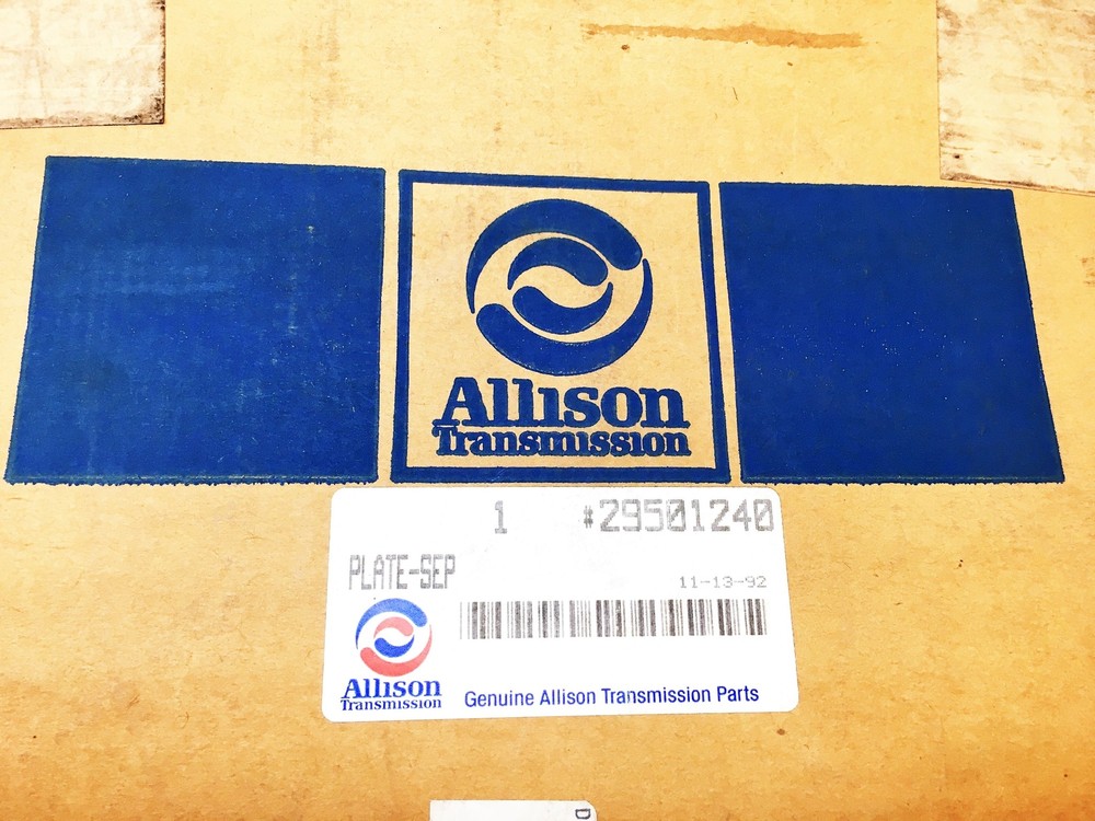 Allison Transmission Separator Plate 29501240 NOS