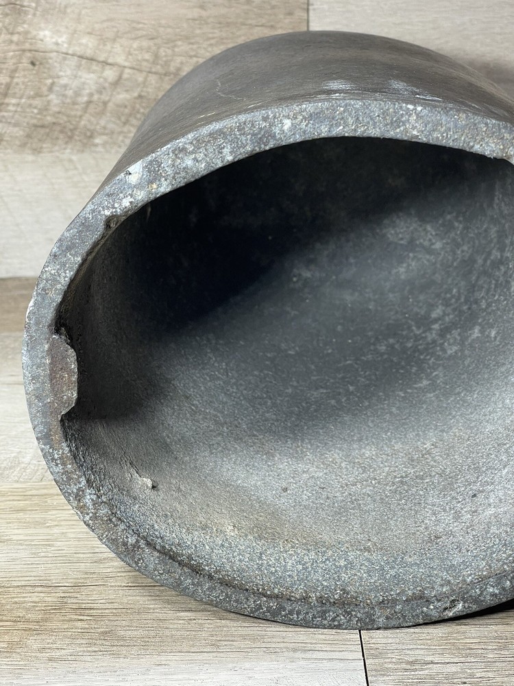 Vintage Smelting Pot Stone Round Bottom