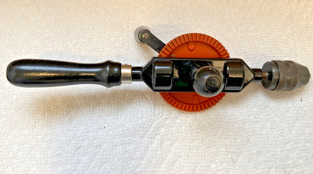 Shroder Hand Drill Made in Germany Tool 13" Woodworking