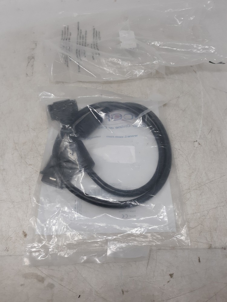 L-com DVIDD-RA2-3 3 ft DVI-D Dual Link Cable – Right-Angle to Straight