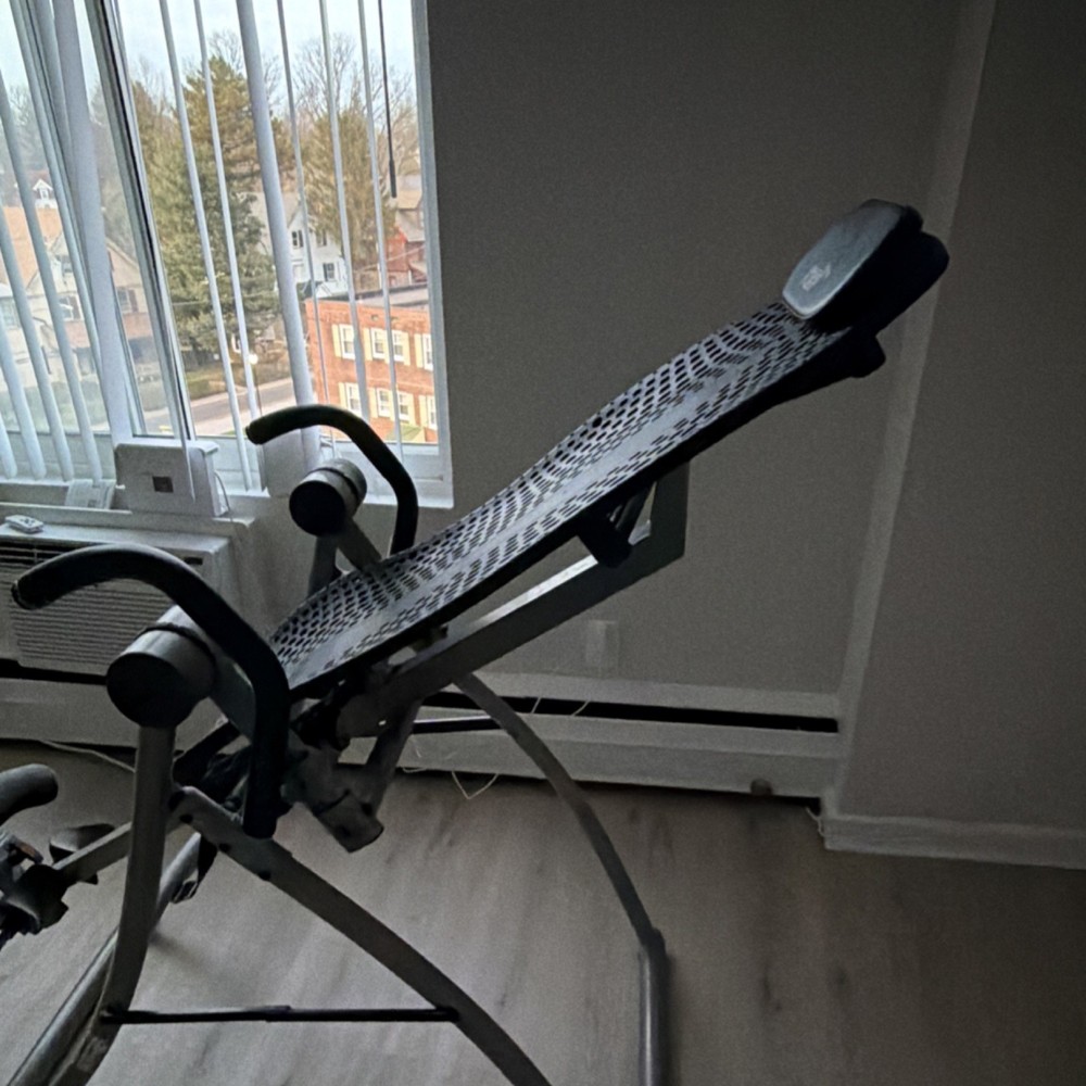 Teeter Hang Ups Adjustable Inversion Table Black Padded Leg Fixation Home Use