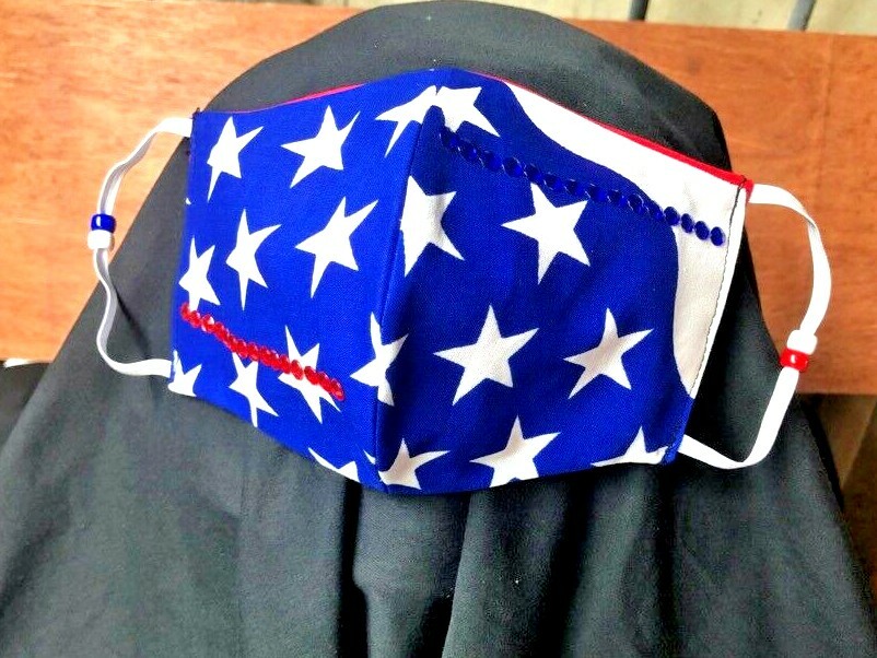 ***SALUTE*** REVERSIBLE Cotton Face mask (handmade)