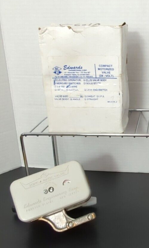 Edwards Engineering MV-21 Compact Motorized Zone Valve Mercury Operator RARE