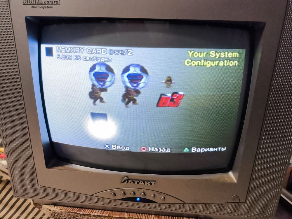 Vintage Sony Playstation 2 console. Game console +2 joysticks