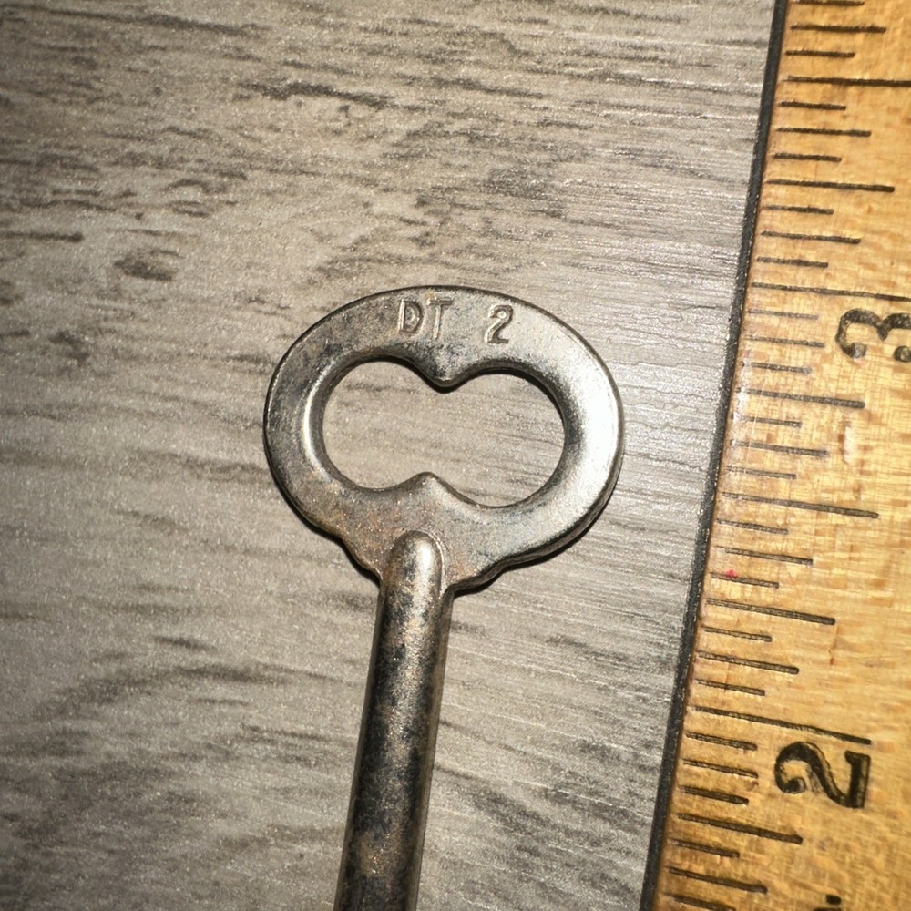 Antique Corbin Skeleton Key #DT 2 Solid Barrel