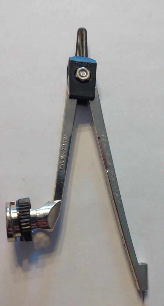 Vintage Helix Metal Drafting Drawing Compass Tool