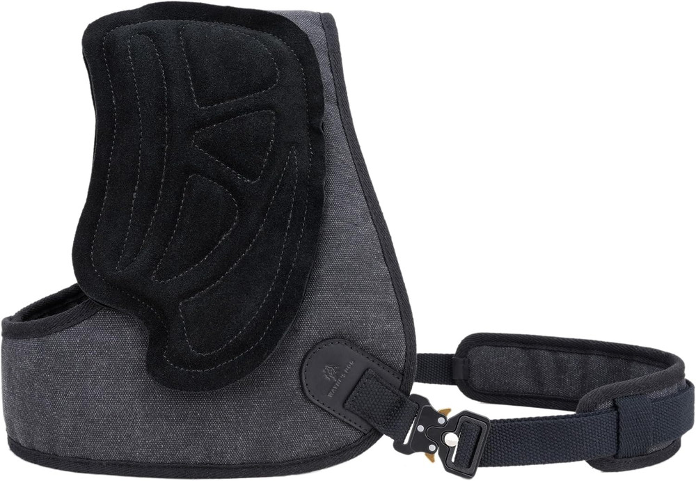 Canvas Leather Shooting Recoil Shield Shoulder Protective Shooting Pad Adjustabl