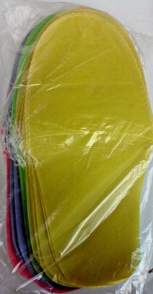 Disposable Pedicure Slippers Assorted Colors 12prs