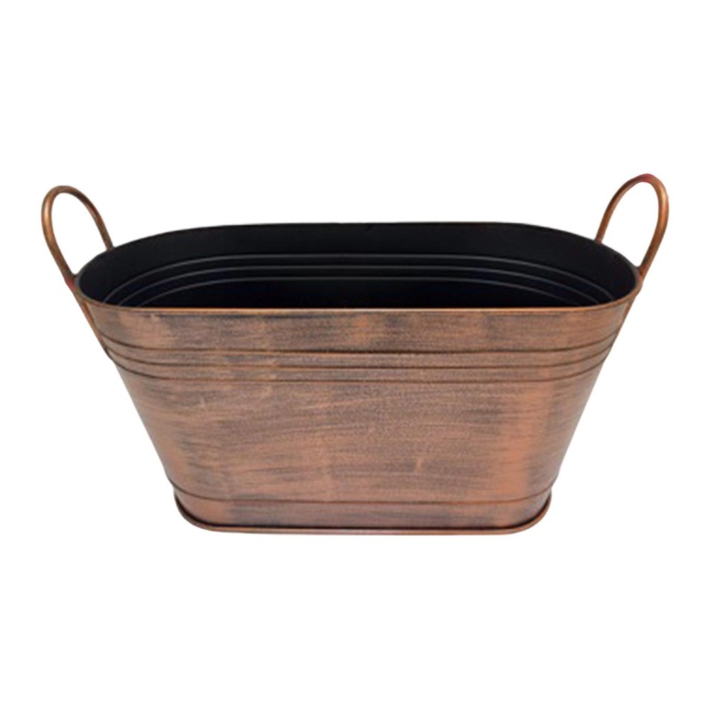 Firewood Bucket with Handle Storage Tub Fireplace Tools Organizer Container Easy