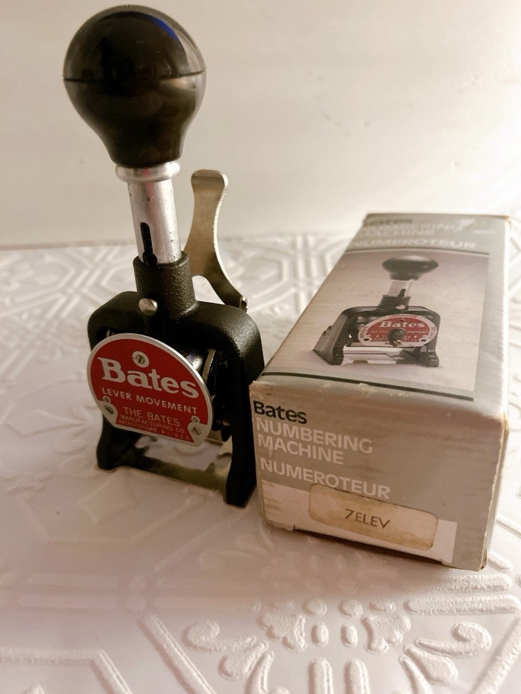 VTG Bates Standard Multiple Movement Numbering Machine