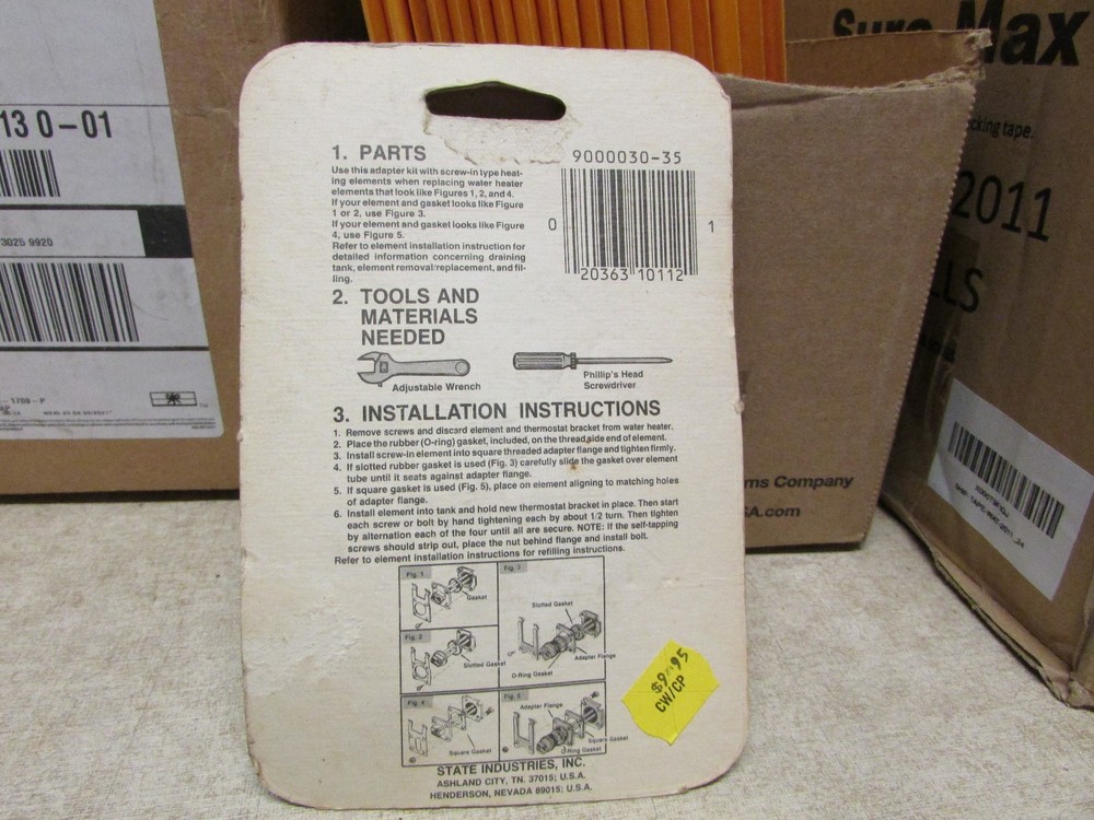 Universal Water Heater Element Adapter Kit #9000030