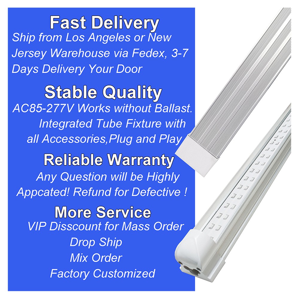 24 Pack 40W 4FT UV Led Black Light Bar DJ Stage Light Linkable Plug in and Play