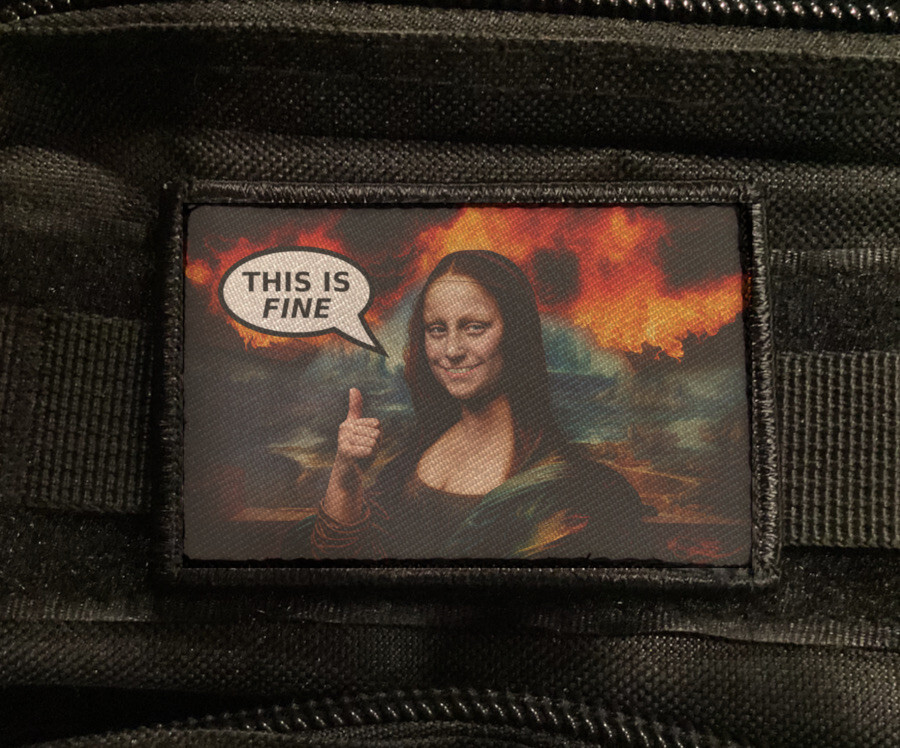 Cookie Scream Moster Patch Meme Sew on [sub]