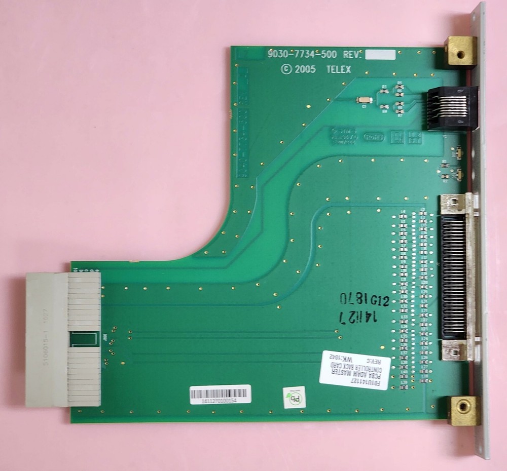 RTS Telex MCII-e Ethernet Master Controller Front & Back Card for ADAM Intercom